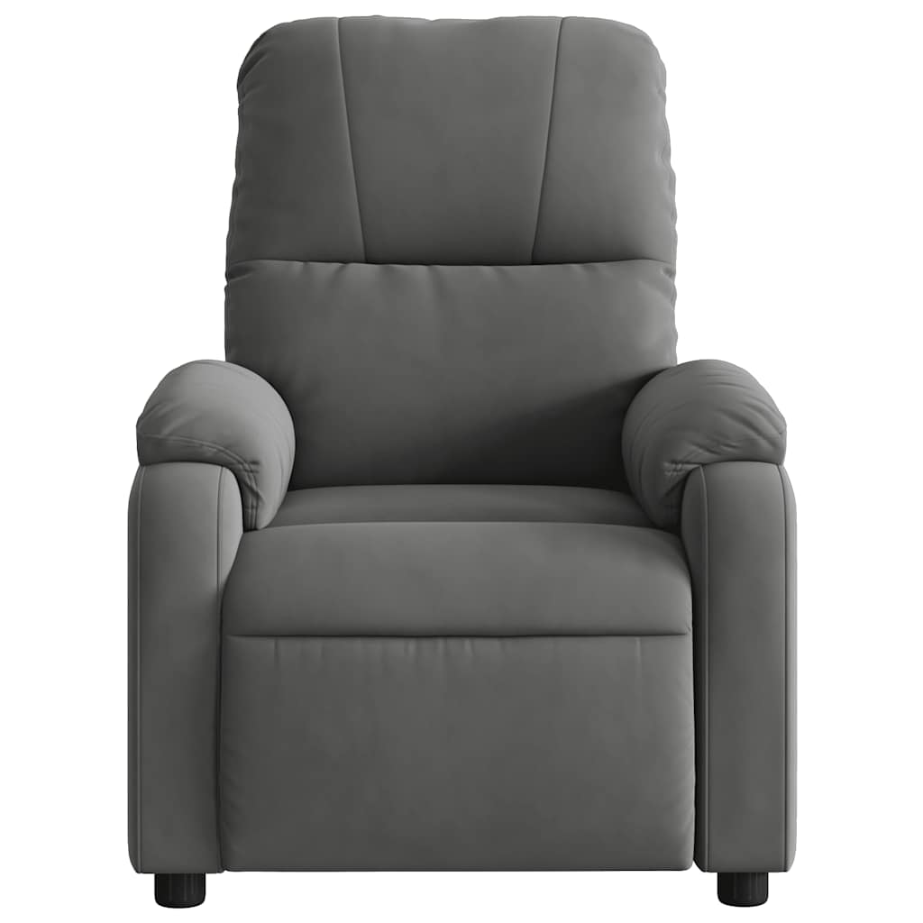 Massagestoel in donkergrijs microvezelstof is nu te koop bij PeponiXL, paradijselijk wonen!
