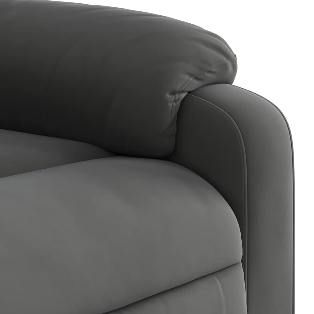 Massagestoel in donkergrijs microvezelstof is nu te koop bij PeponiXL, paradijselijk wonen!