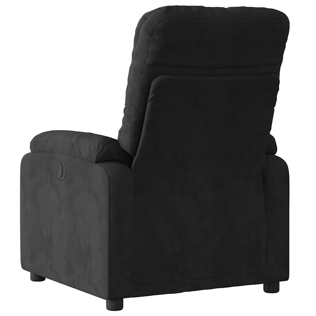 Massagestoel van zwarte microvezelstof is nu te koop bij PeponiXL, paradijselijk wonen!