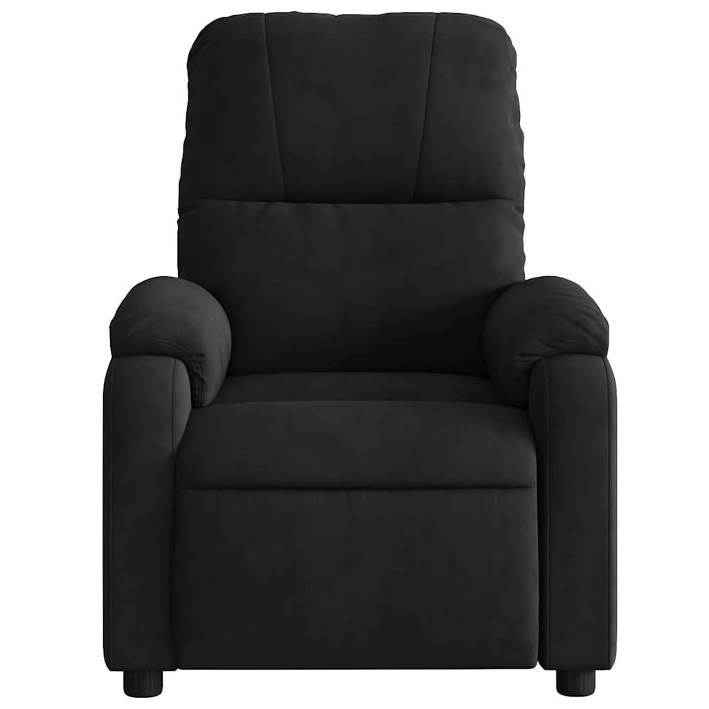 Massagestoel van zwarte microvezelstof is nu te koop bij PeponiXL, paradijselijk wonen!