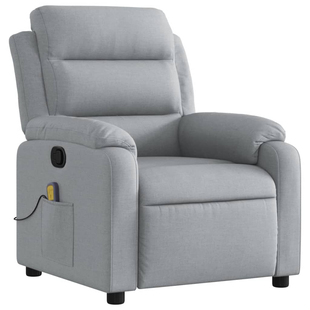 Massagestoel met lichtgrijze stof is nu te koop bij PeponiXL, paradijselijk wonen!