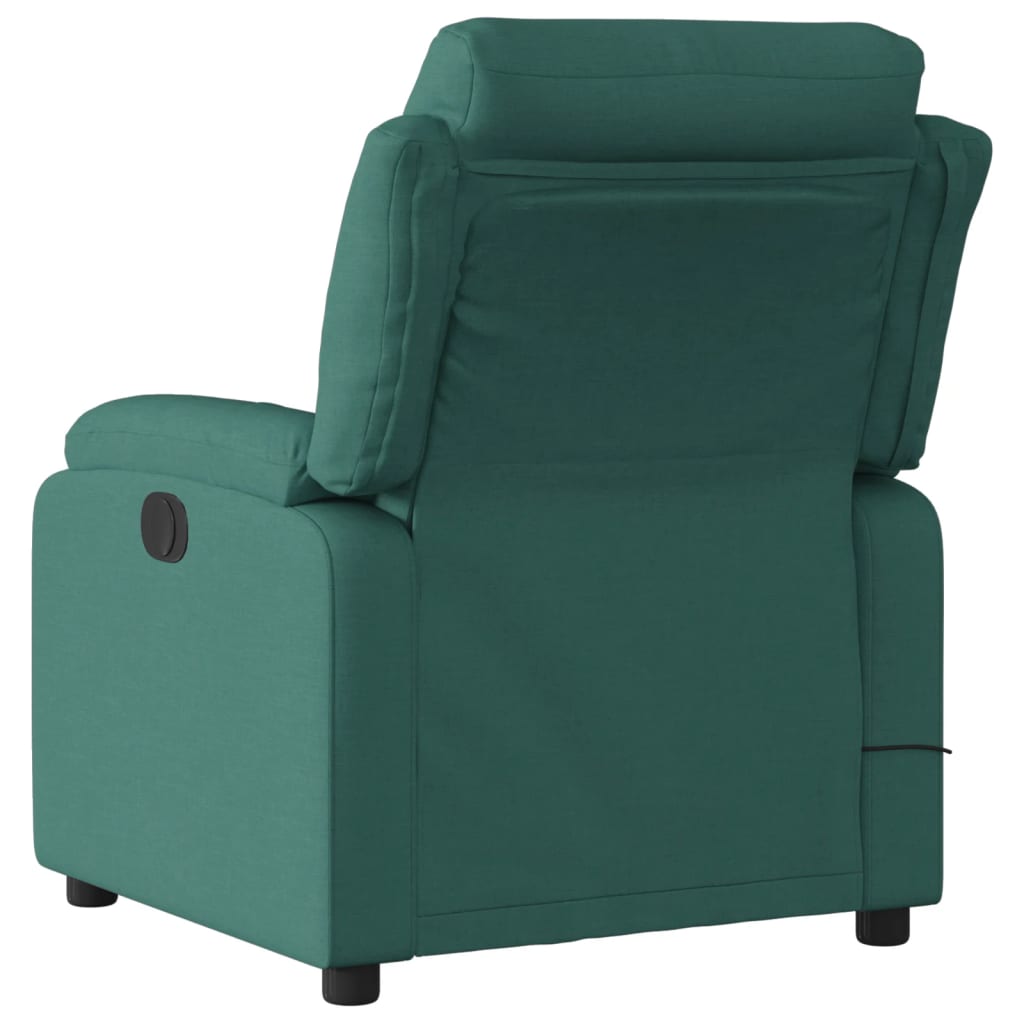 Massagestoel met donkergroene stof is nu te koop bij PeponiXL, paradijselijk wonen!