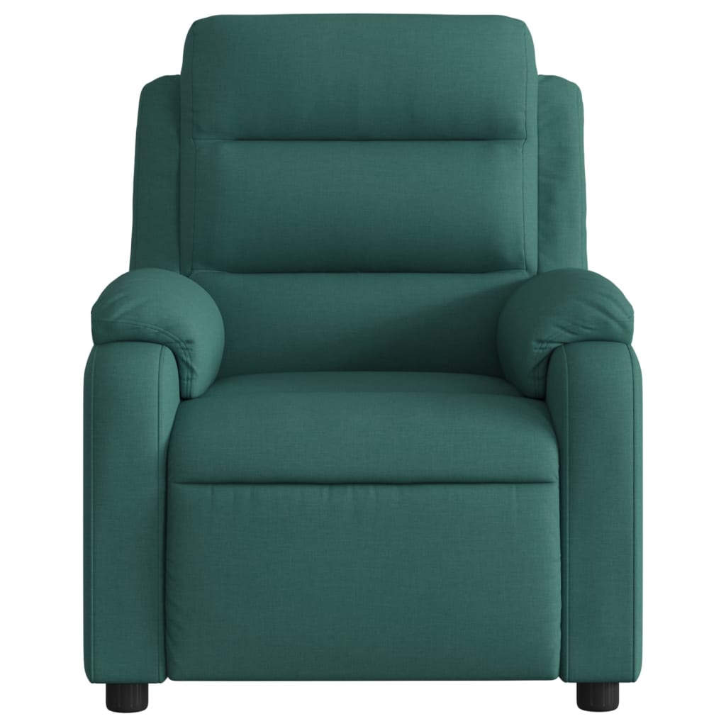 Massagestoel met donkergroene stof is nu te koop bij PeponiXL, paradijselijk wonen!