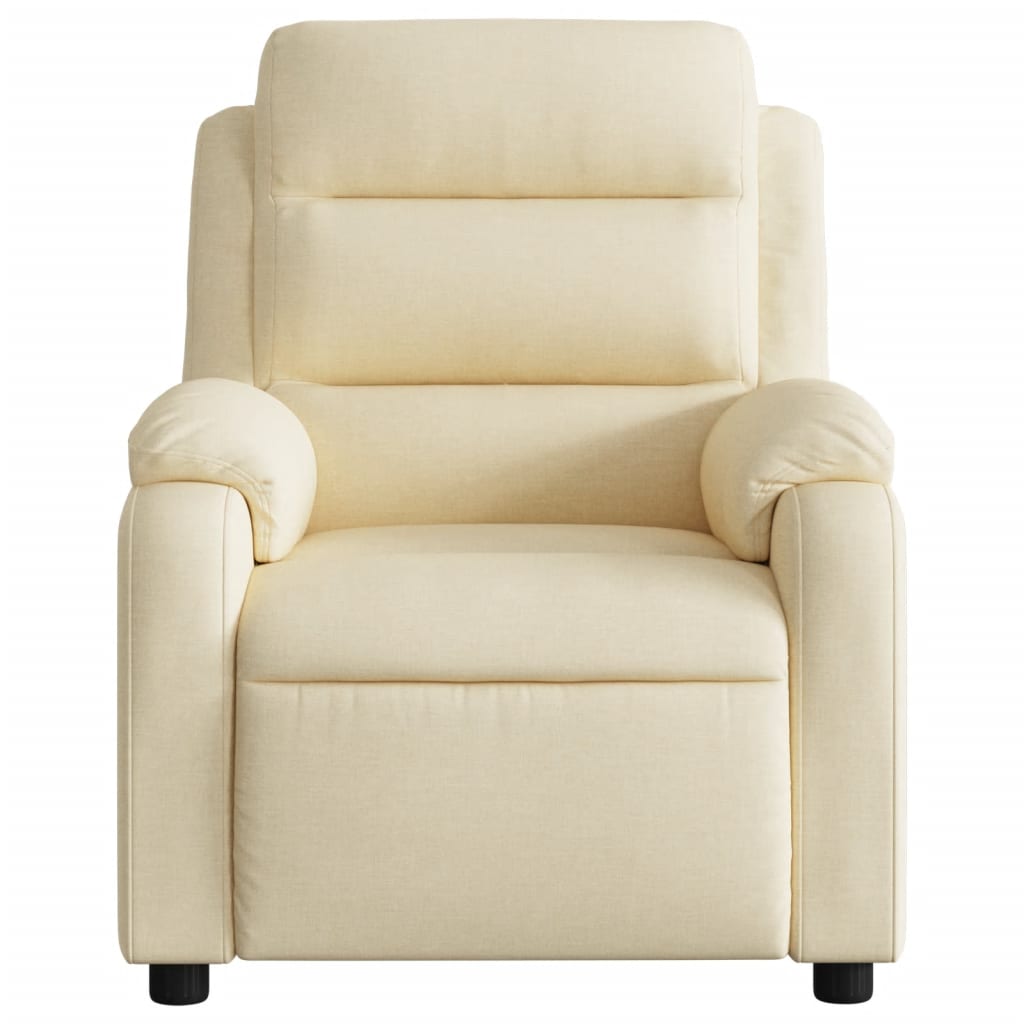 Massagestoel met crèmekleurige stof is nu te koop bij PeponiXL, paradijselijk wonen!