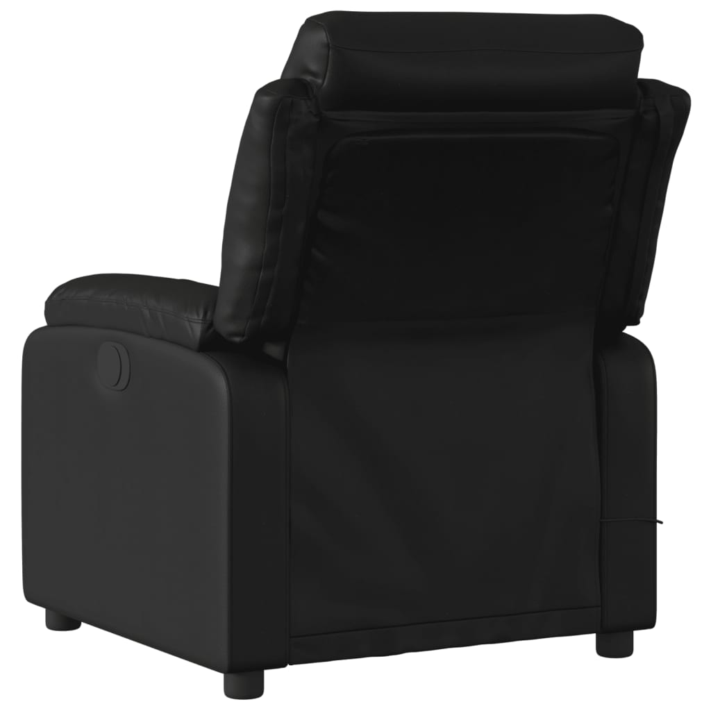 Massagestoel van zwart kunstleer is nu te koop bij PeponiXL, paradijselijk wonen!