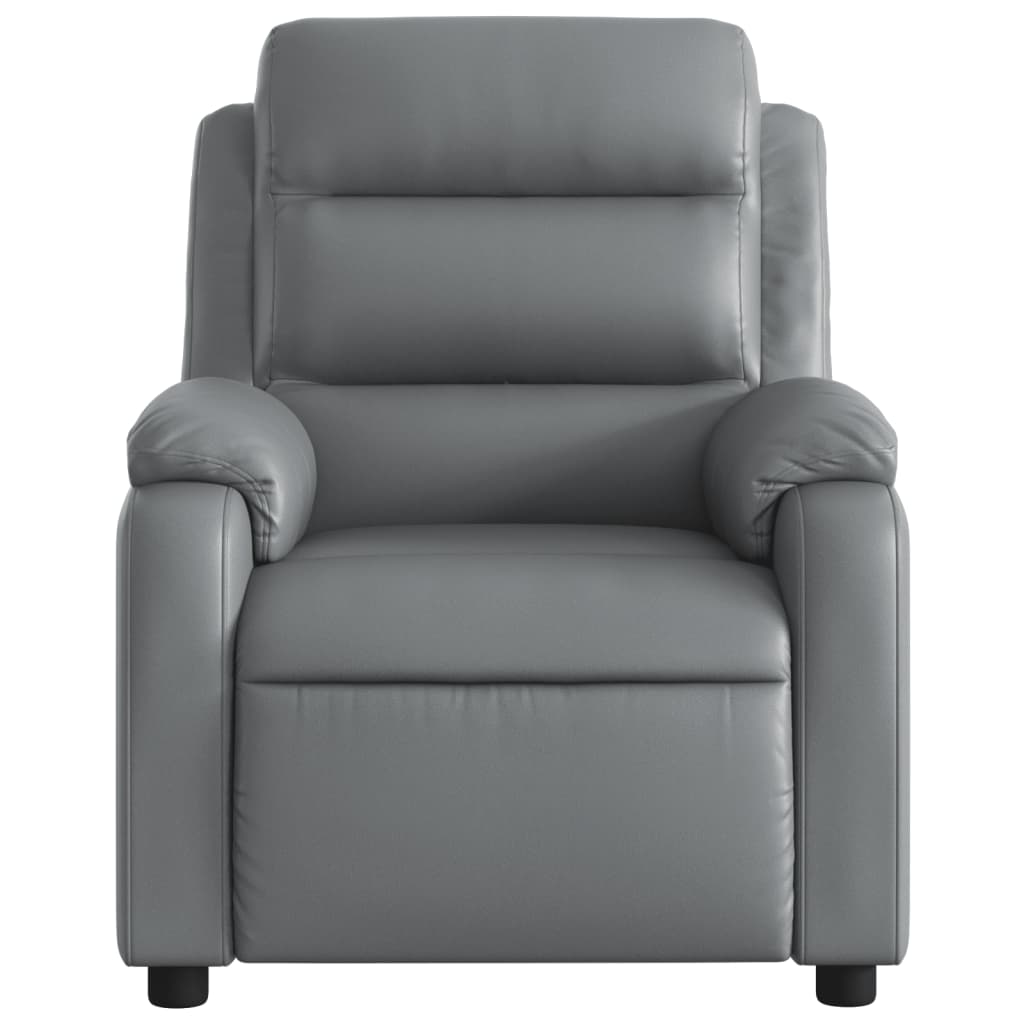 Massagestoel van grijs kunstleer is nu te koop bij PeponiXL, paradijselijk wonen!
