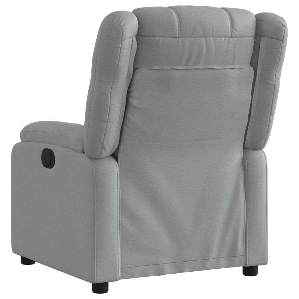 Relaxfauteuil lichtgrijze stof is nu te koop bij PeponiXL, paradijselijk wonen!