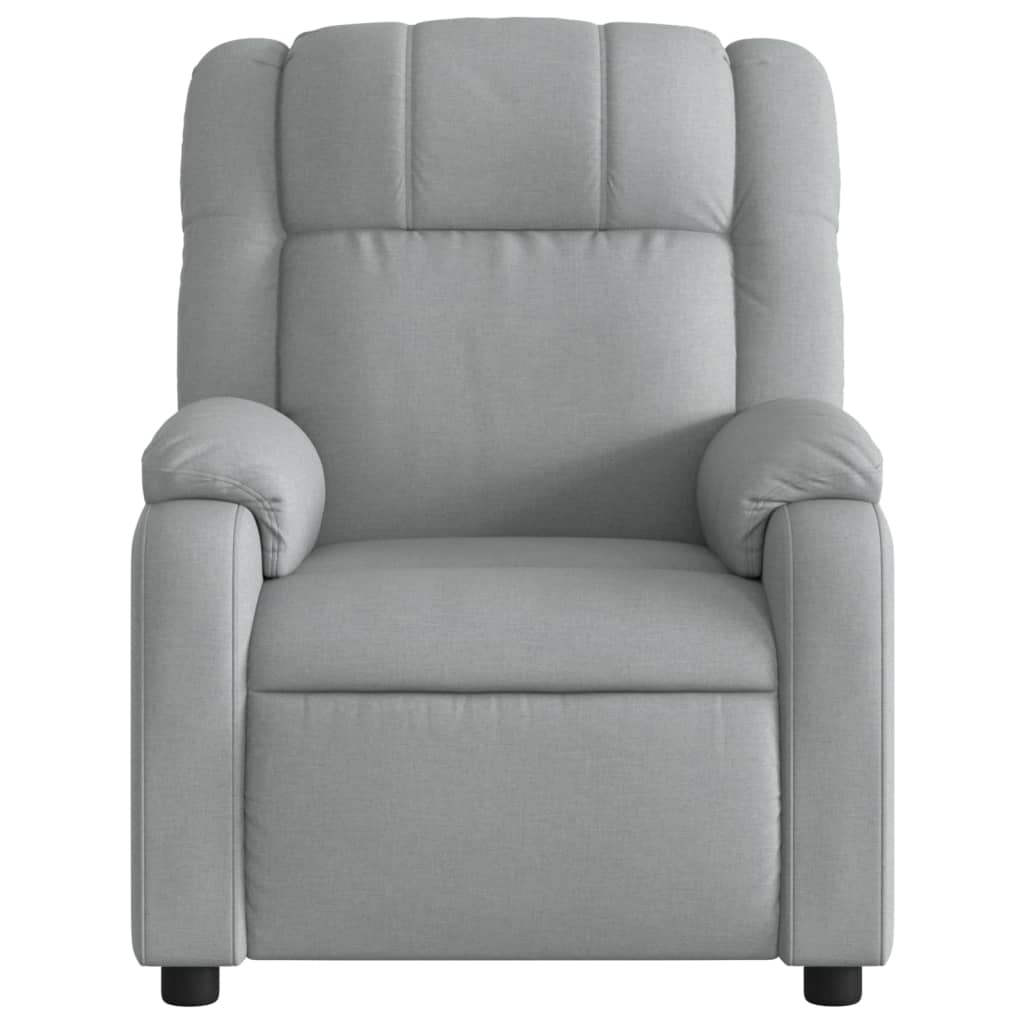Relaxfauteuil lichtgrijze stof is nu te koop bij PeponiXL, paradijselijk wonen!
