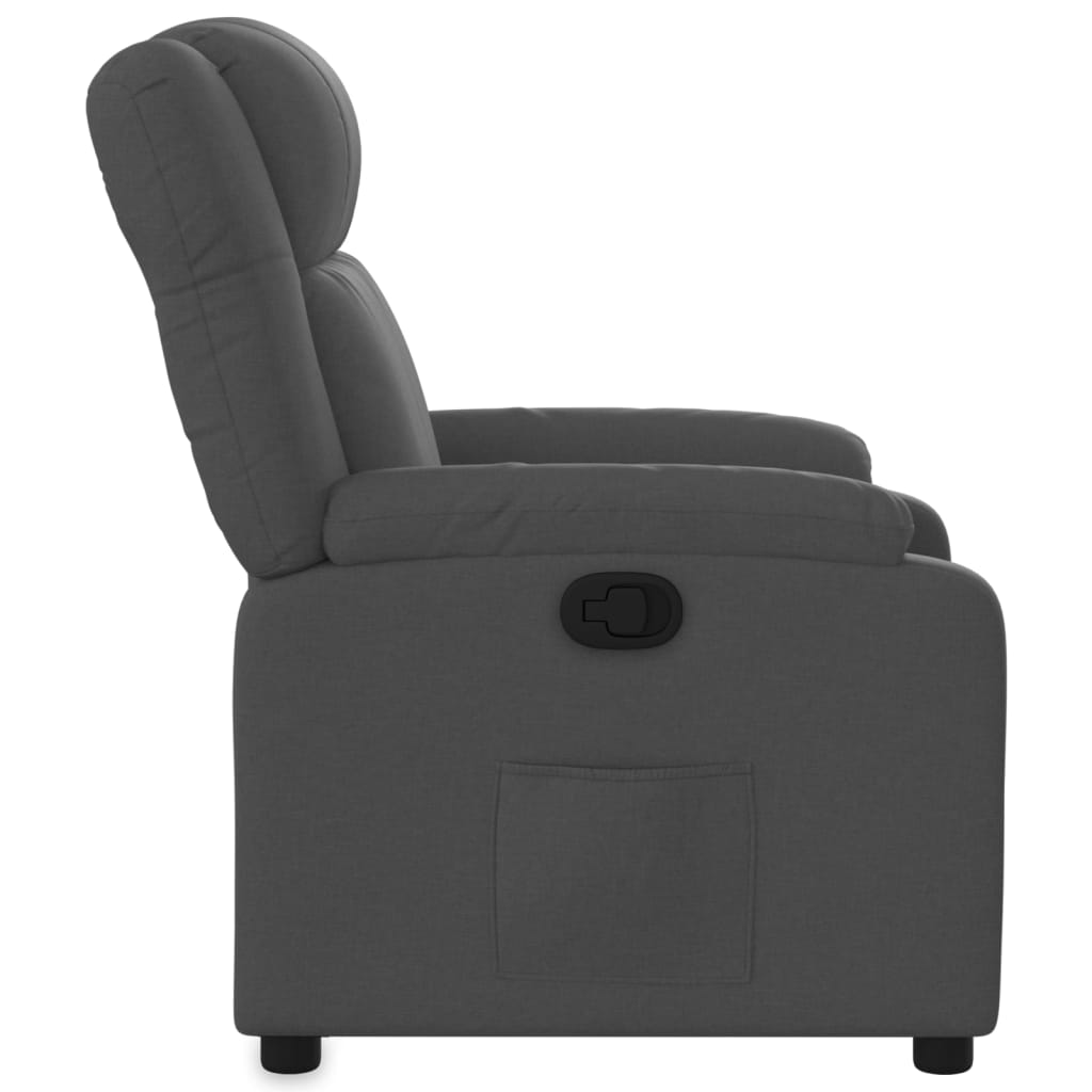 Relaxfauteuil donkergrijze stof is nu te koop bij PeponiXL, paradijselijk wonen!