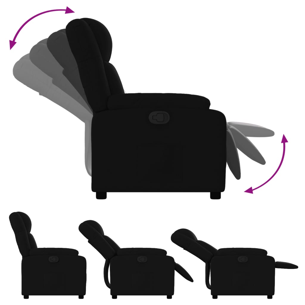 Relaxfauteuil Zwarte Stof is nu te koop bij PeponiXL, paradijselijk wonen!