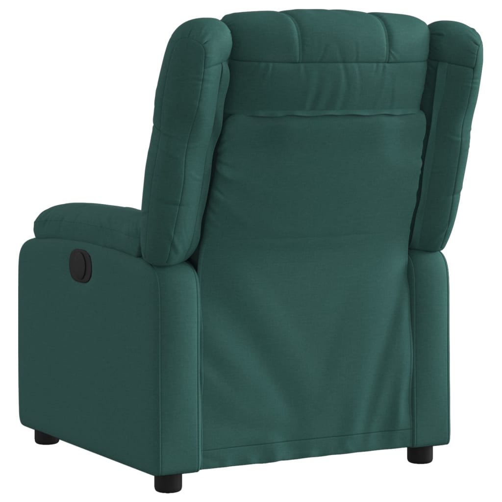 Relaxfauteuil donkergroene stof is nu te koop bij PeponiXL, paradijselijk wonen!