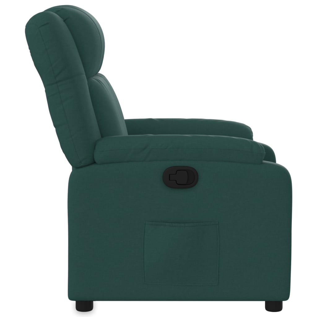 Relaxfauteuil donkergroene stof is nu te koop bij PeponiXL, paradijselijk wonen!