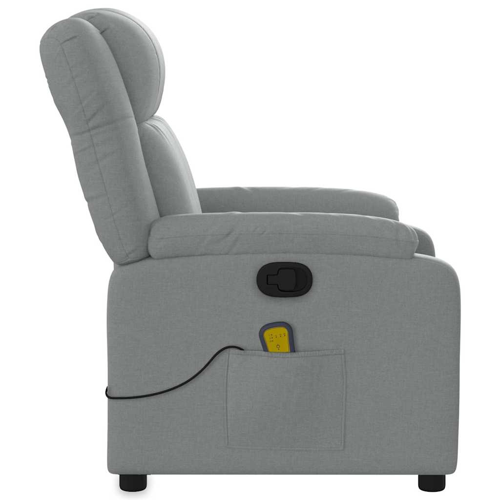 Massagestoel met lichtgrijze stof is nu te koop bij PeponiXL, paradijselijk wonen!