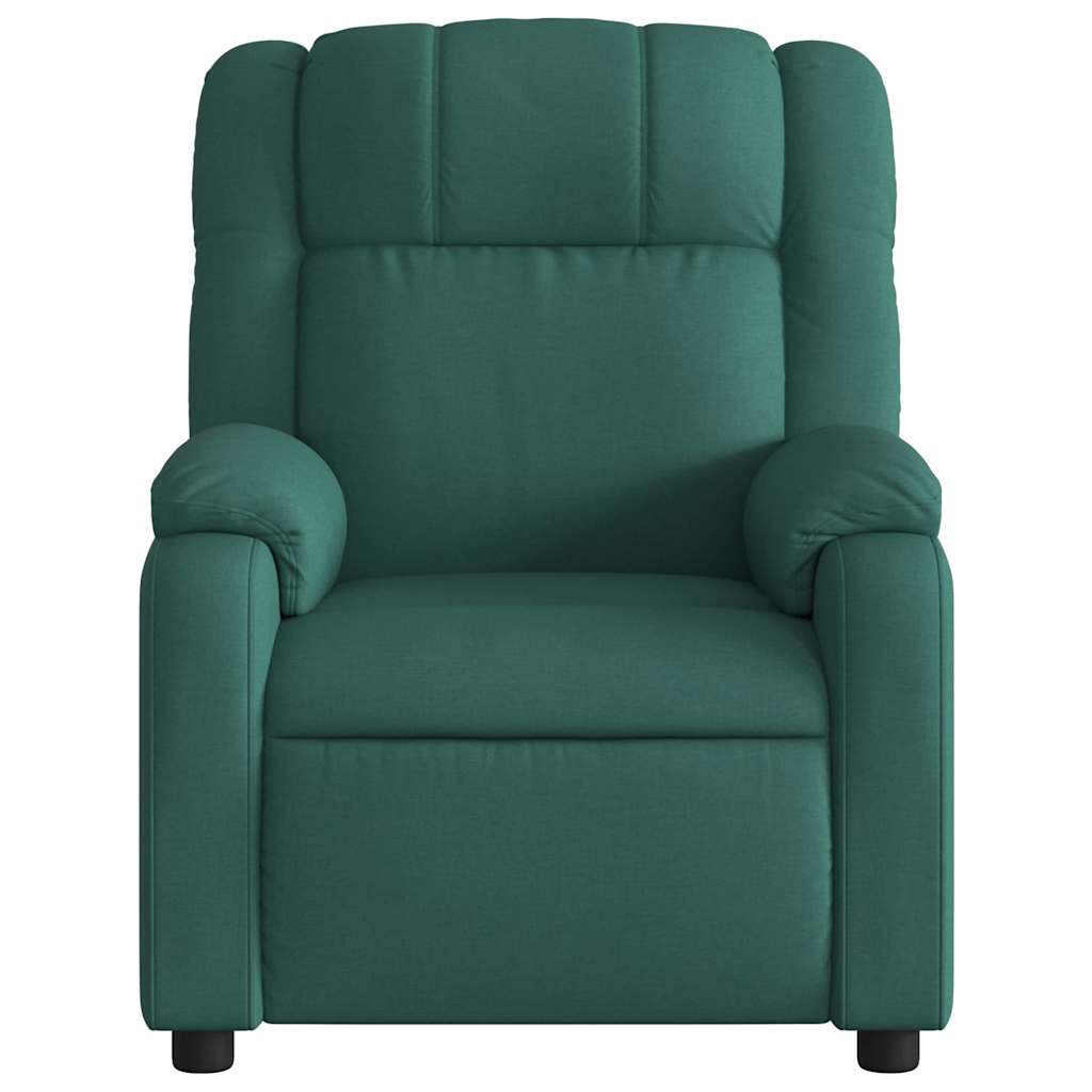 Massagestoel met donkergroene stof is nu te koop bij PeponiXL, paradijselijk wonen!