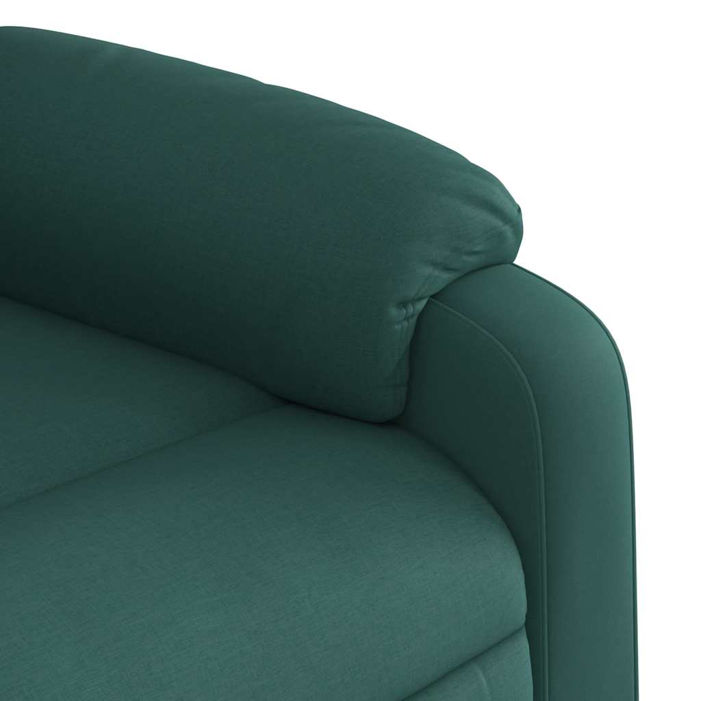Massagestoel met donkergroene stof is nu te koop bij PeponiXL, paradijselijk wonen!