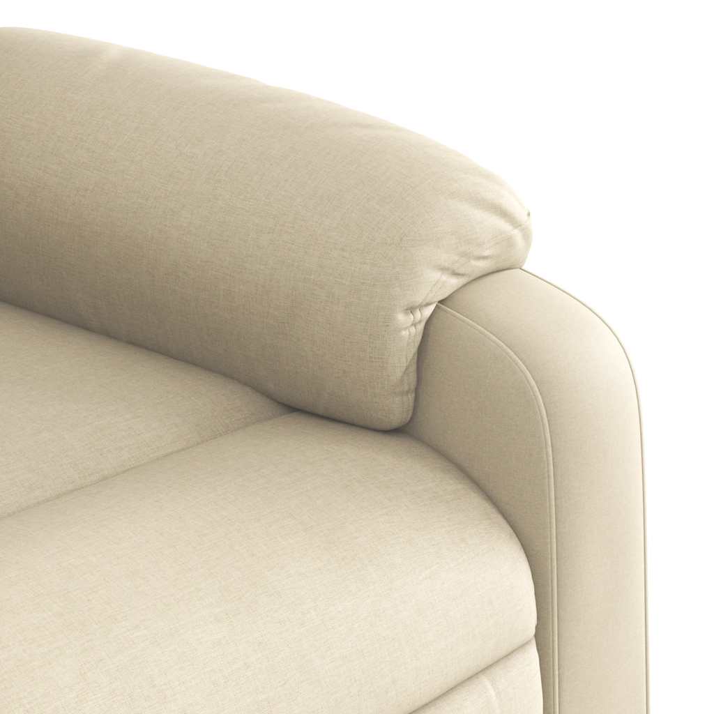 Massagestoel met crèmekleurige stof is nu te koop bij PeponiXL, paradijselijk wonen!