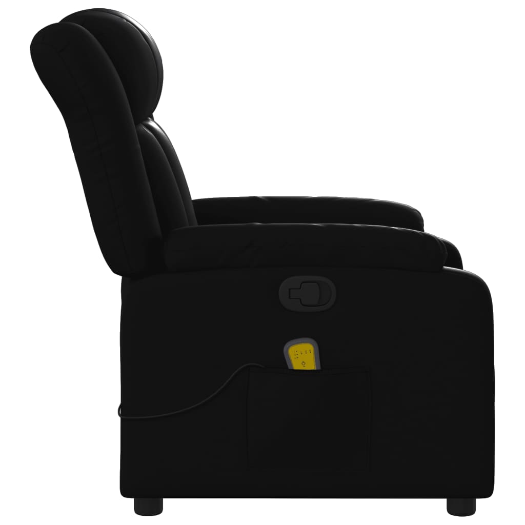 Massagestoel van zwart kunstleer is nu te koop bij PeponiXL, paradijselijk wonen!