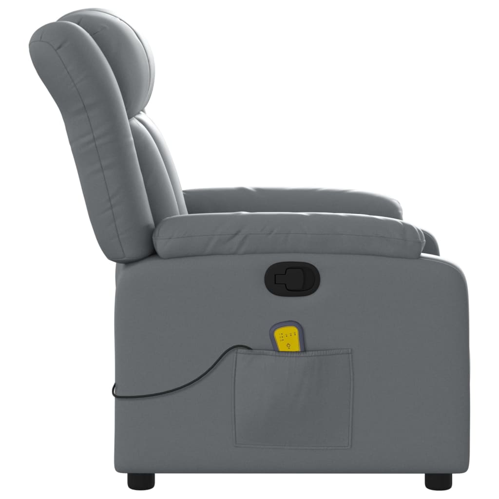 Massagestoel van grijs kunstleer is nu te koop bij PeponiXL, paradijselijk wonen!