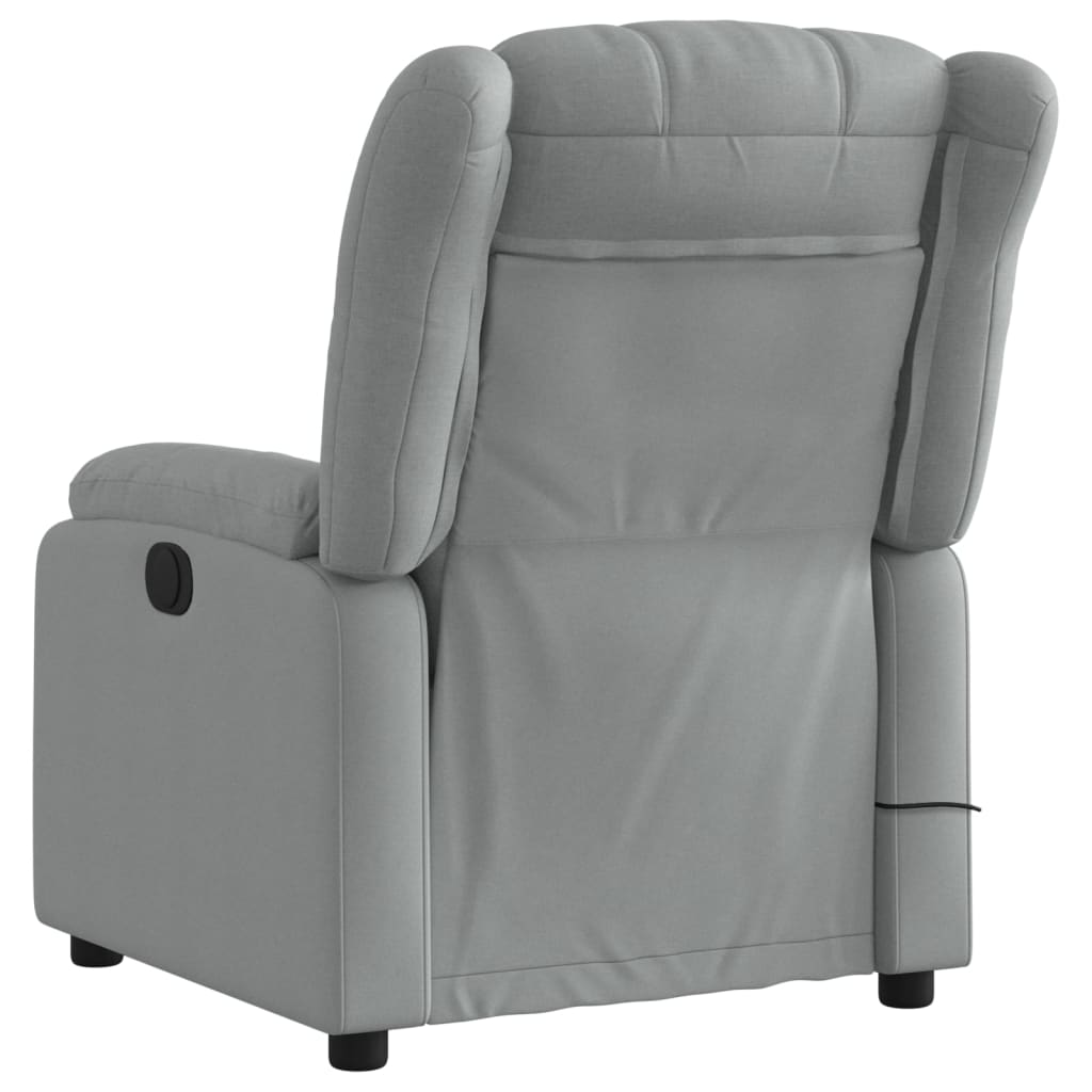Massagestoel met lichtgrijze stof is nu te koop bij PeponiXL, paradijselijk wonen!