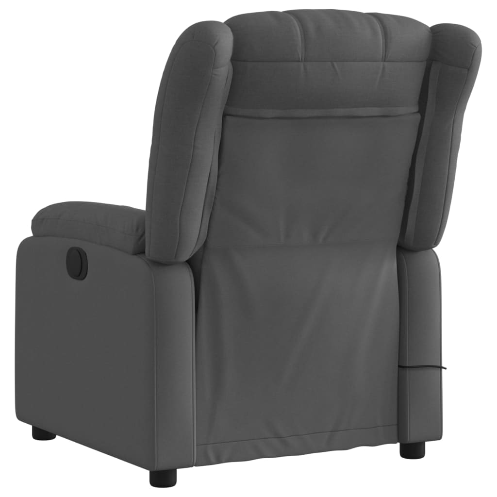 Massagestoel in donkergrijze stof is nu te koop bij PeponiXL, paradijselijk wonen!