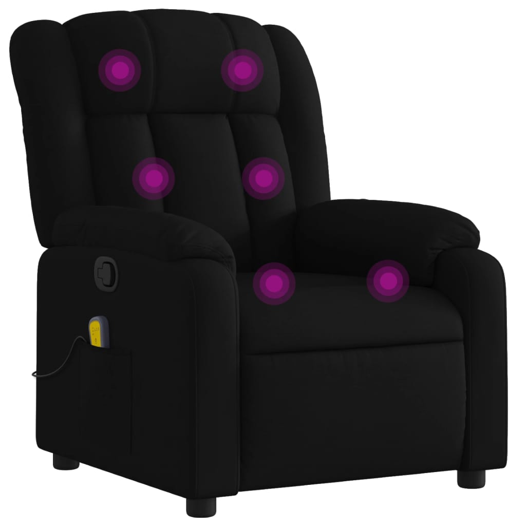 Massagestoel met zwarte stof is nu te koop bij PeponiXL, paradijselijk wonen!