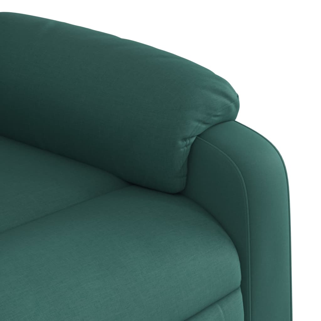 Massagestoel met donkergroene stof is nu te koop bij PeponiXL, paradijselijk wonen!