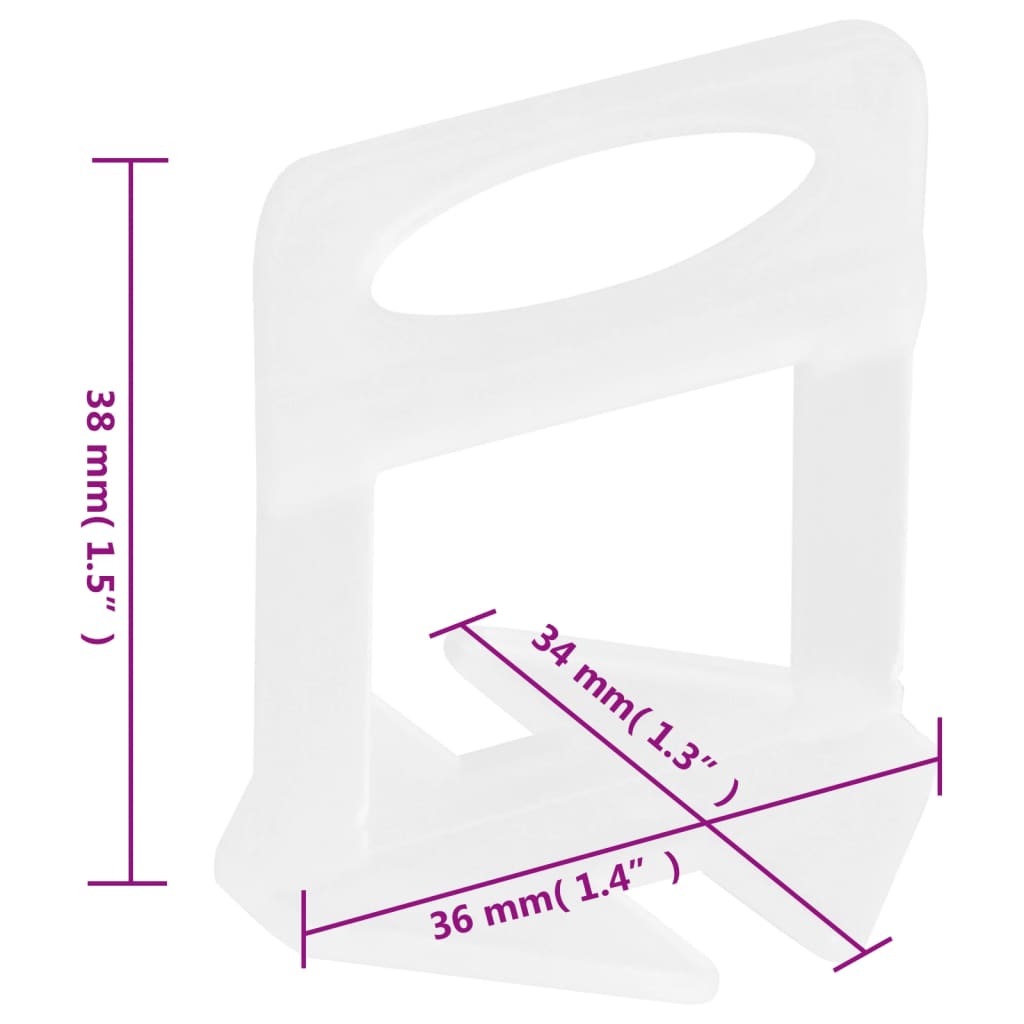 Nivelleerklemmen voor tegels 250 st 1 mm is nu te koop bij PeponiXL, paradijselijk wonen!