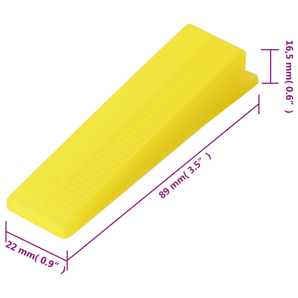 Nivelleringssysteem voor tegels 500 wiggen 2500 klemmen 1 mm is nu te koop bij PeponiXL, paradijselijk wonen!