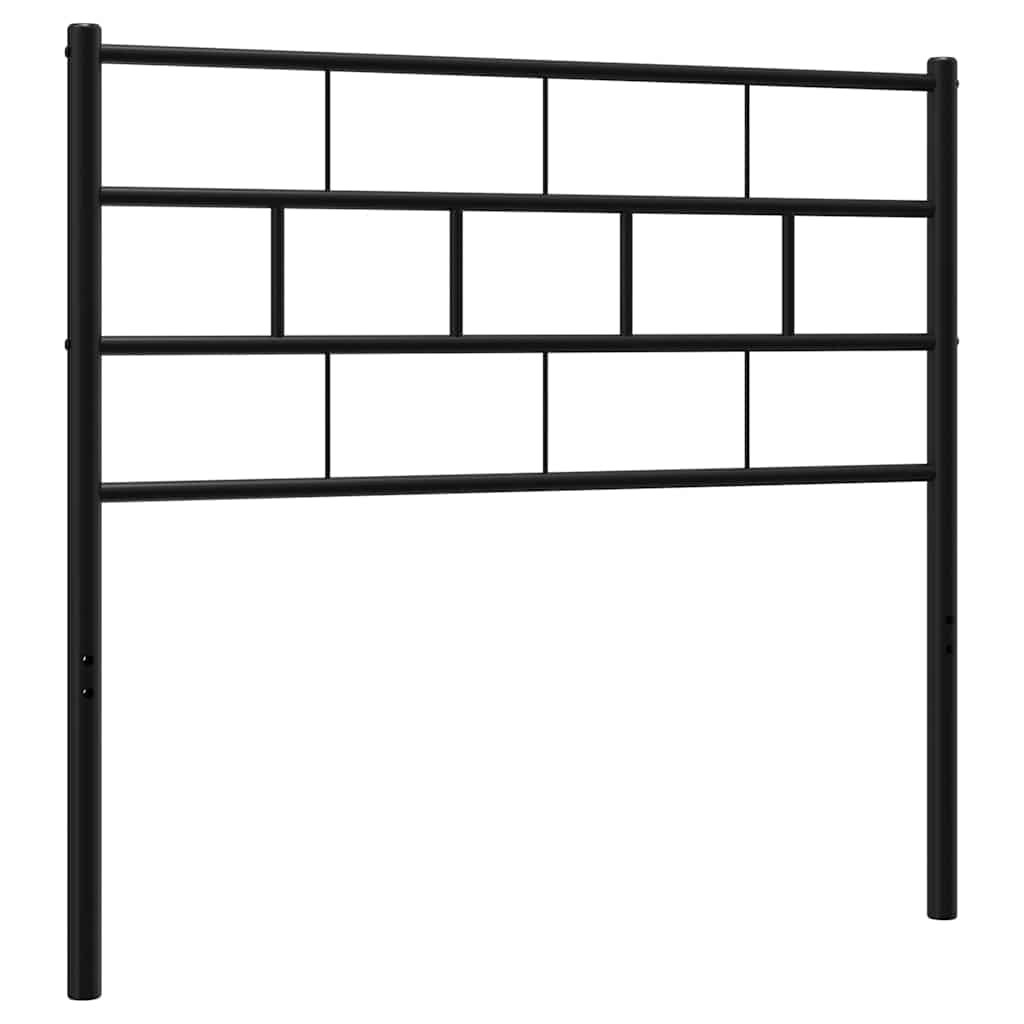 Vervangend hoofdbord 80 cm metaal zwart is nu te koop bij PeponiXL, paradijselijk wonen!