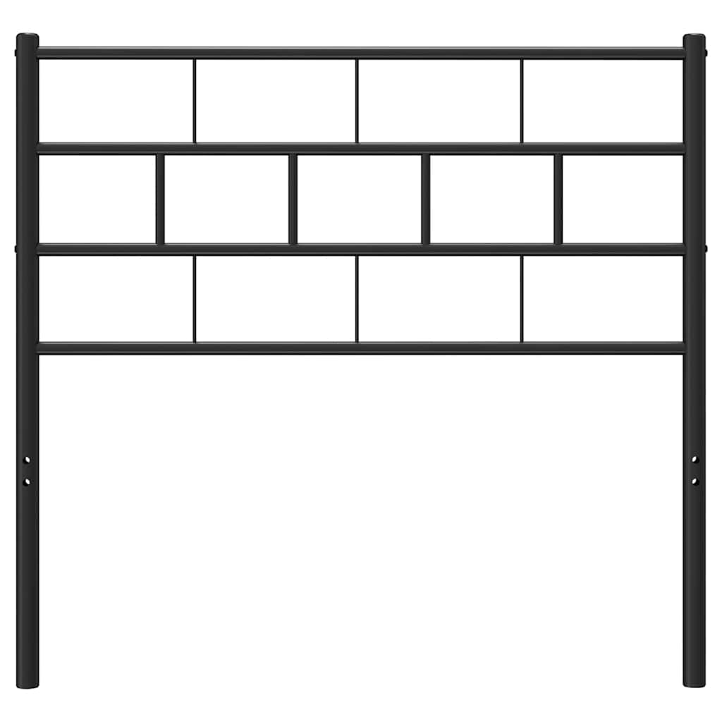 Vervangend hoofdbord 80 cm metaal zwart is nu te koop bij PeponiXL, paradijselijk wonen!