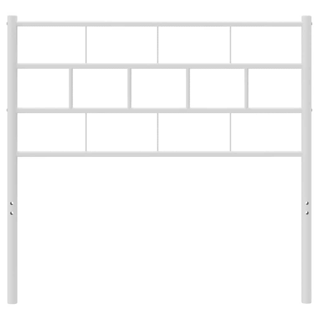 Vervangend hoofdbord 107 cm metaal wit is nu te koop bij PeponiXL, paradijselijk wonen!