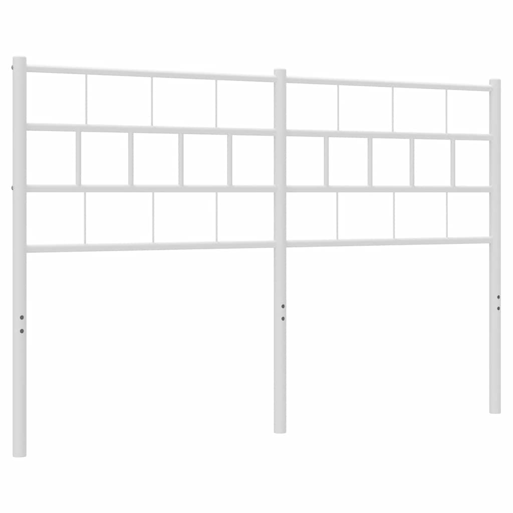 Vervangend hoofdbord 135 cm metaal wit is nu te koop bij PeponiXL, paradijselijk wonen!