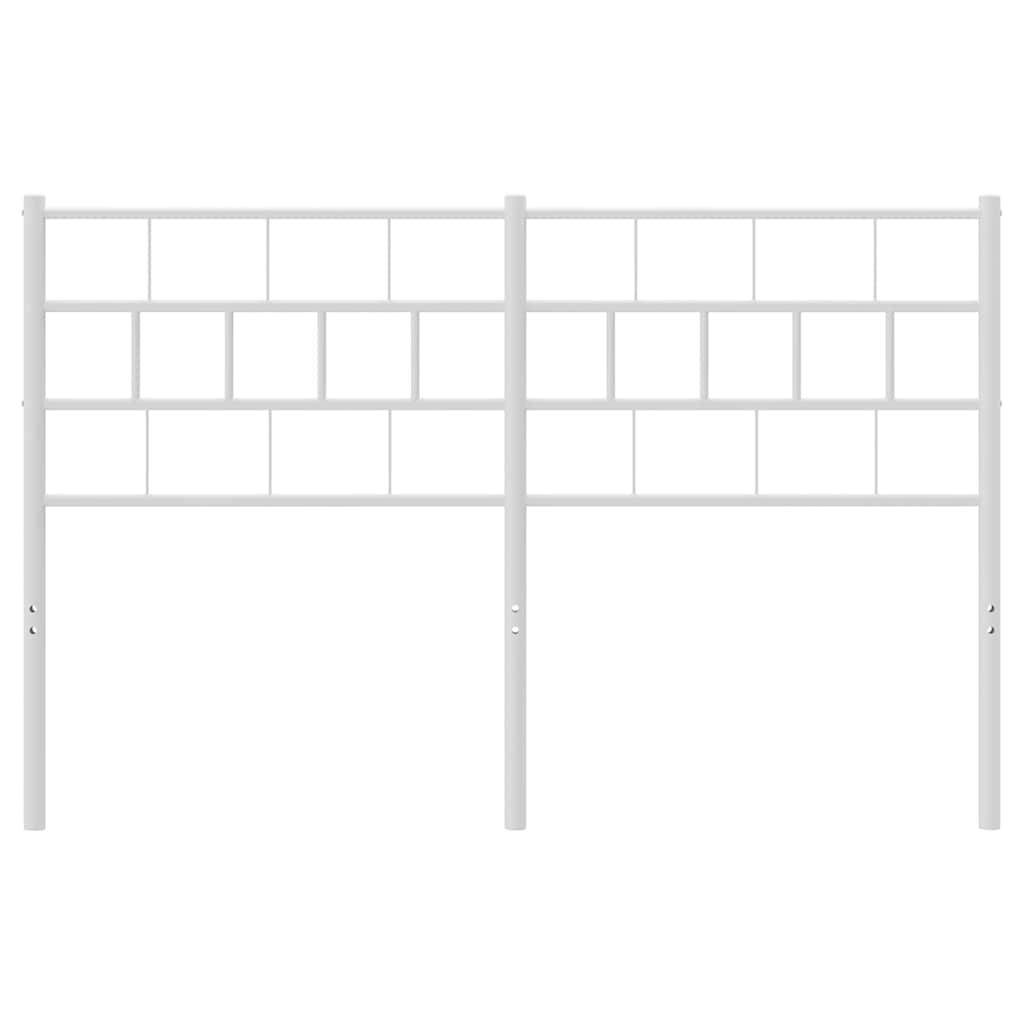 Vervangend hoofdbord 135 cm metaal wit is nu te koop bij PeponiXL, paradijselijk wonen!
