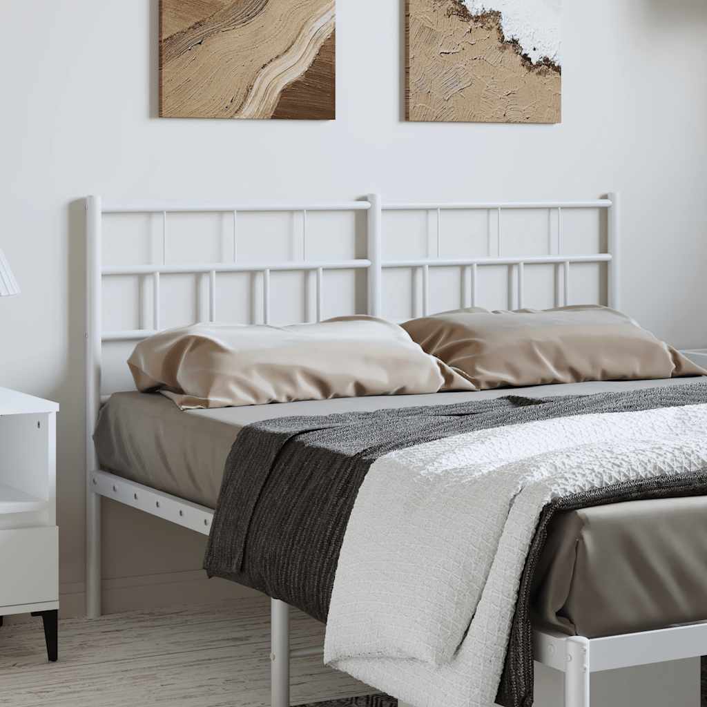 Vervangend hoofdbord 135 cm metaal wit is nu te koop bij PeponiXL, paradijselijk wonen!