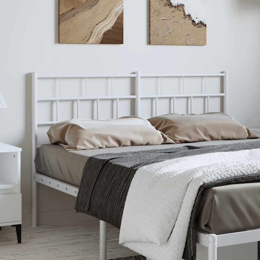 Vervangend hoofdbord 135 cm metaal wit is nu te koop bij PeponiXL, paradijselijk wonen!