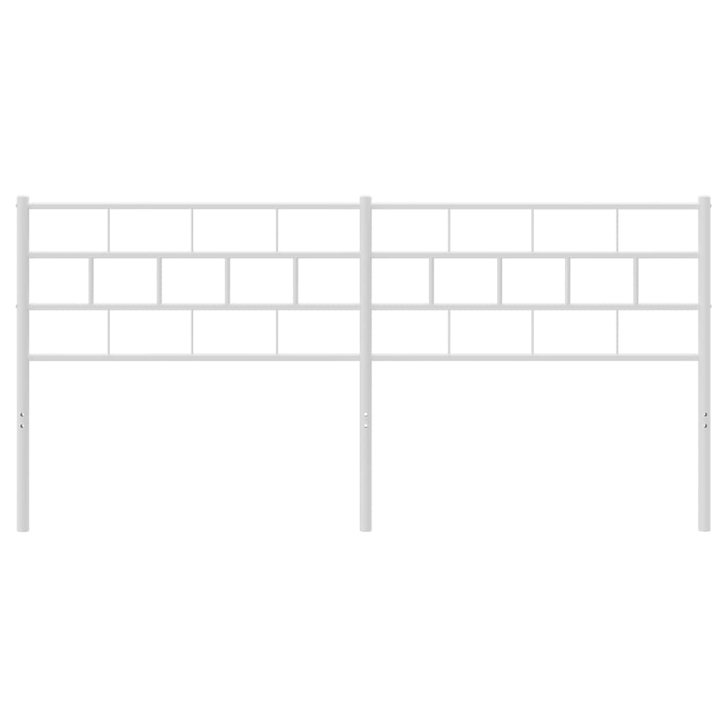 Vervangend hoofdbord 160 cm metaal wit is nu te koop bij PeponiXL, paradijselijk wonen!