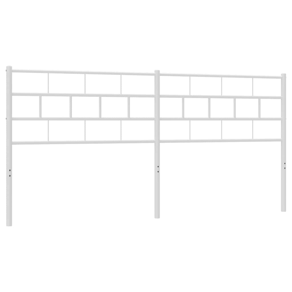 Vervangend hoofdbord 180 cm metaal wit is nu te koop bij PeponiXL, paradijselijk wonen!