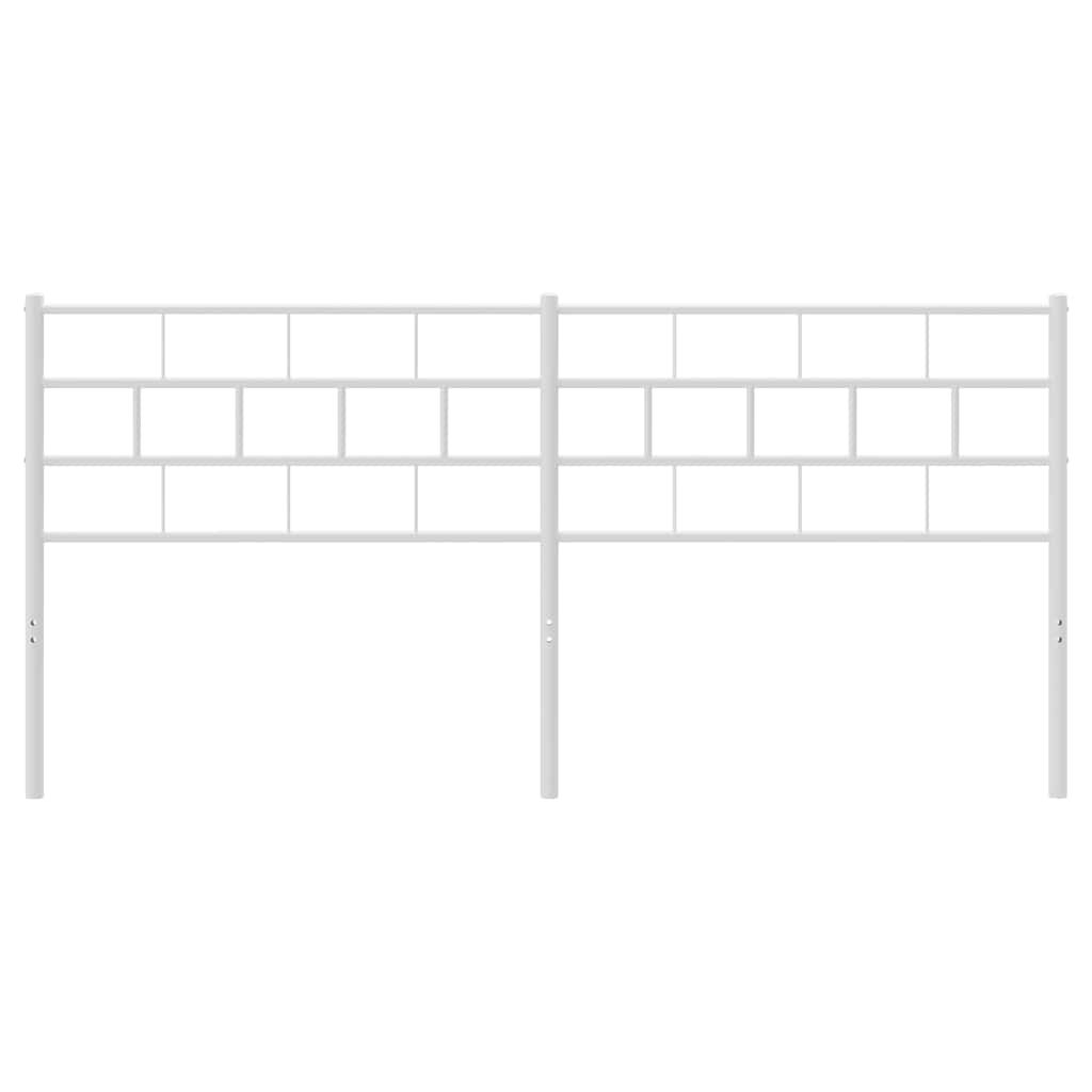 Vervangend hoofdbord 180 cm metaal wit is nu te koop bij PeponiXL, paradijselijk wonen!