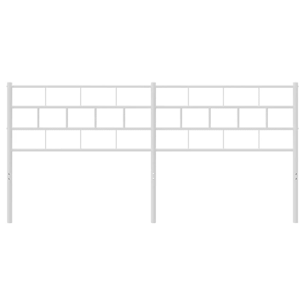 Vervangend hoofdbord 193 cm metaal wit is nu te koop bij PeponiXL, paradijselijk wonen!