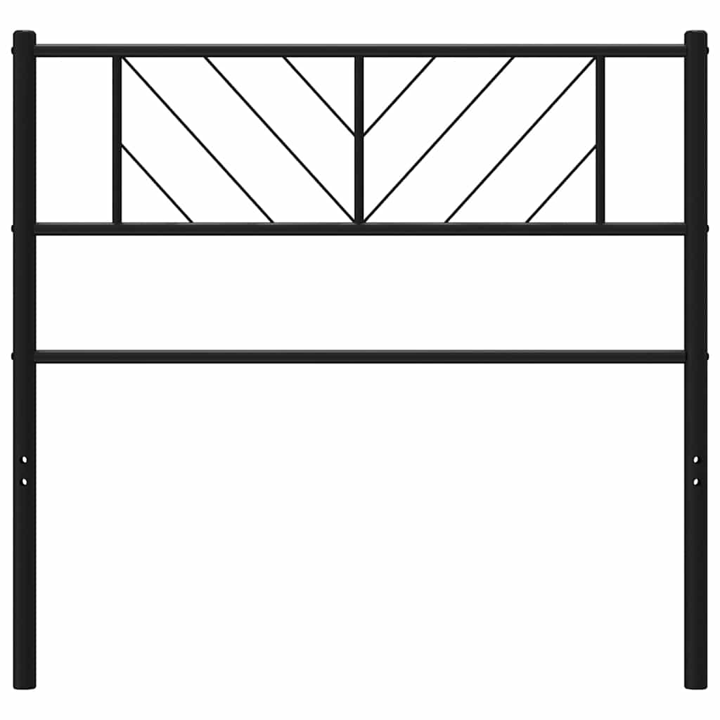 Vervangend hoofdbord 100 cm metaal zwart is nu te koop bij PeponiXL, paradijselijk wonen!