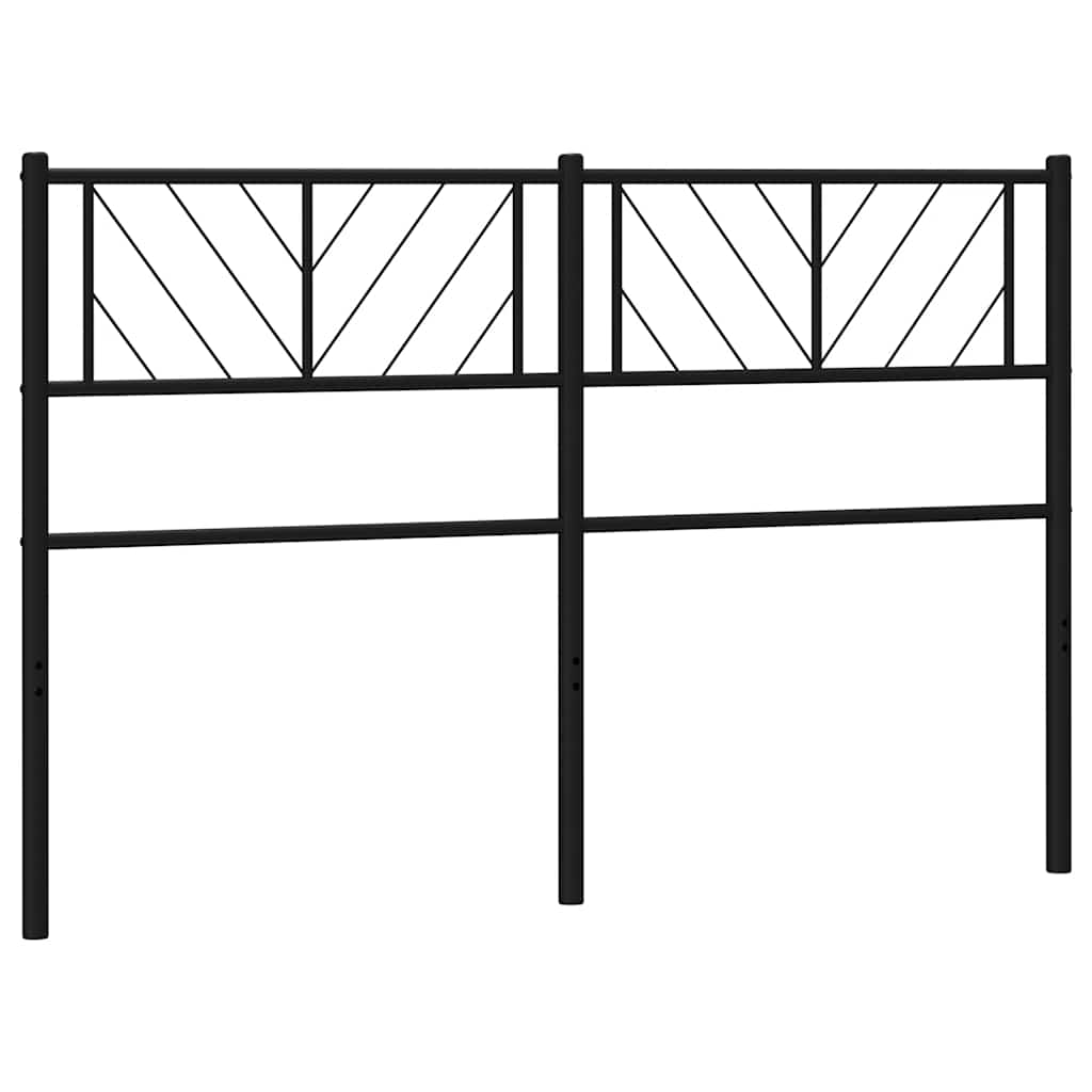 Vervangend hoofdbord 150 cm metaal zwart is nu te koop bij PeponiXL, paradijselijk wonen!