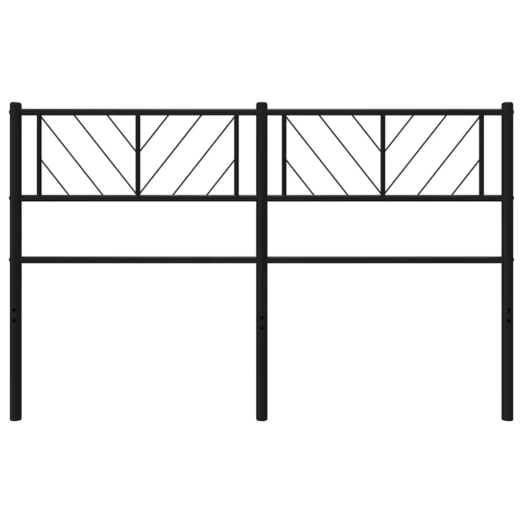 Vervangend hoofdbord 150 cm metaal zwart is nu te koop bij PeponiXL, paradijselijk wonen!