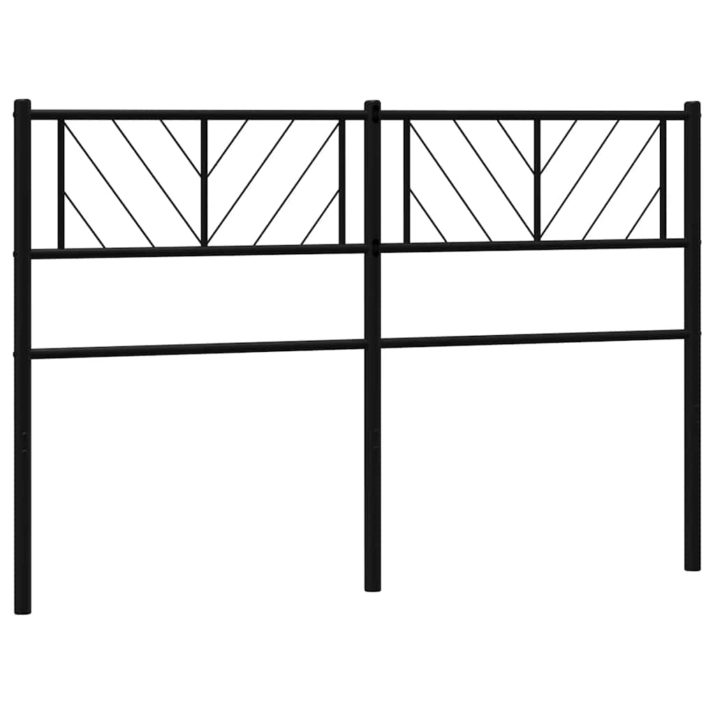 Vervangend hoofdbord 150 cm metaal zwart is nu te koop bij PeponiXL, paradijselijk wonen!