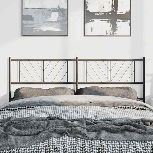 Vervangend hoofdbord 150 cm metaal zwart is nu te koop bij PeponiXL, paradijselijk wonen!