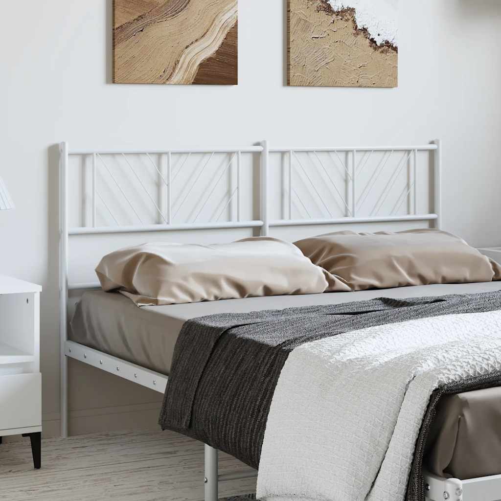 Vervangend hoofdbord 150 cm metaal wit is nu te koop bij PeponiXL, paradijselijk wonen!