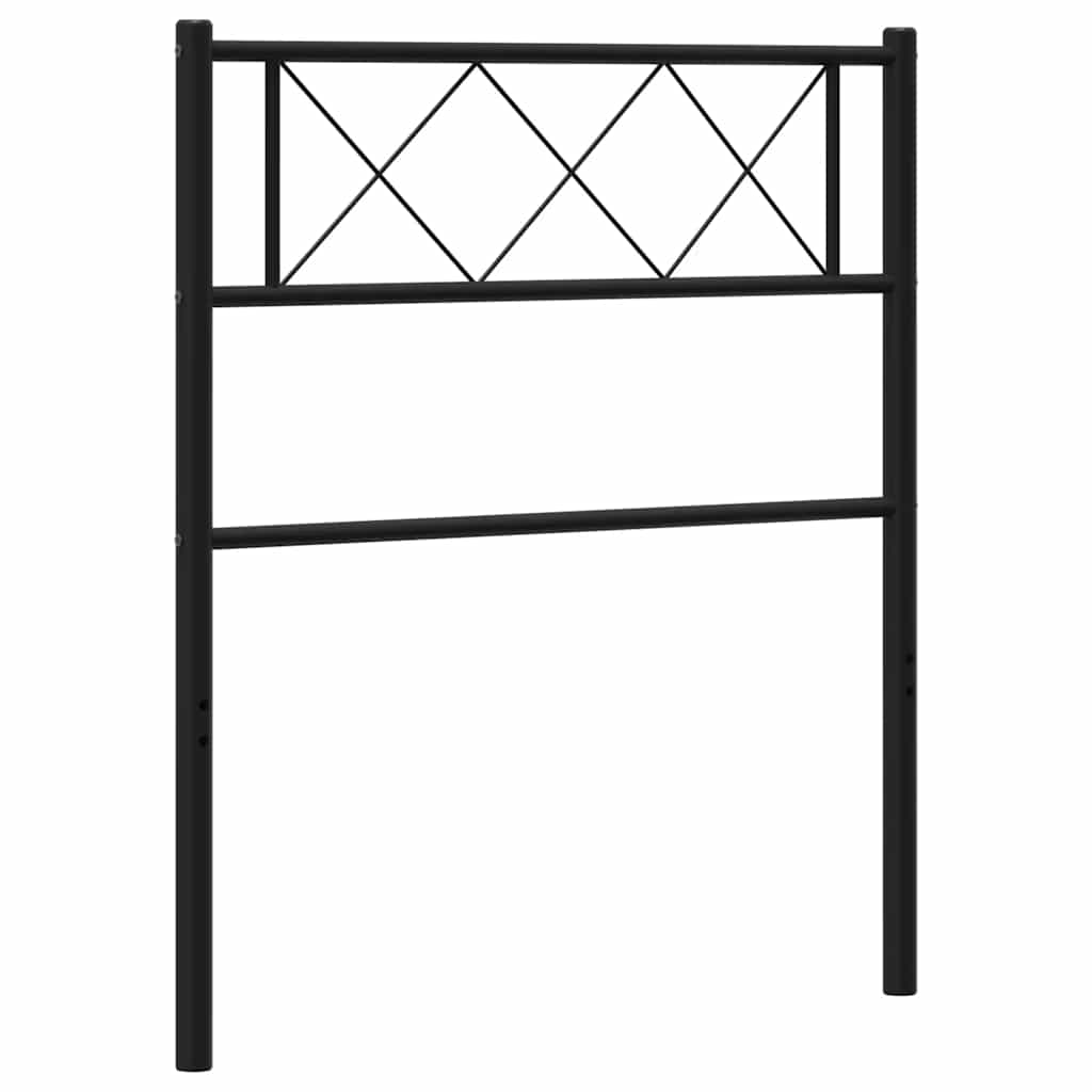 Vervangend hoofdbord 100 cm metaal zwart is nu te koop bij PeponiXL, paradijselijk wonen!