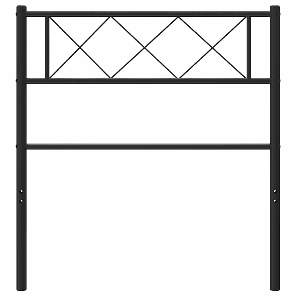 Vervangend hoofdbord 100 cm metaal zwart is nu te koop bij PeponiXL, paradijselijk wonen!
