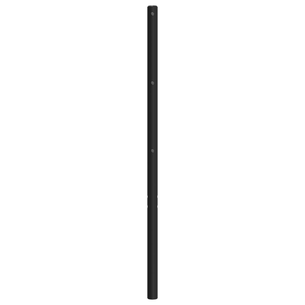 Vervangend hoofdbord 160 cm metaal zwart is nu te koop bij PeponiXL, paradijselijk wonen!