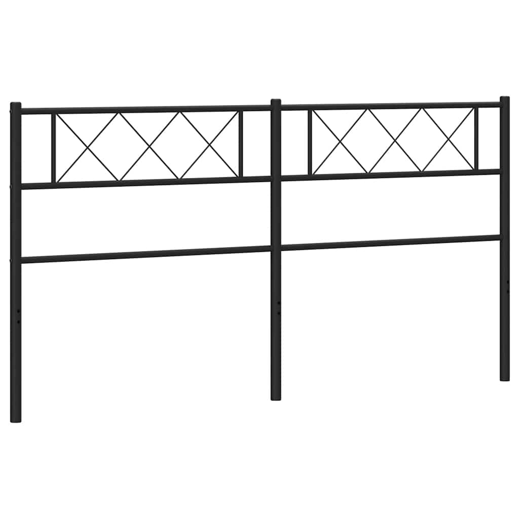 Vervangend hoofdbord 193 cm metaal zwart is nu te koop bij PeponiXL, paradijselijk wonen!