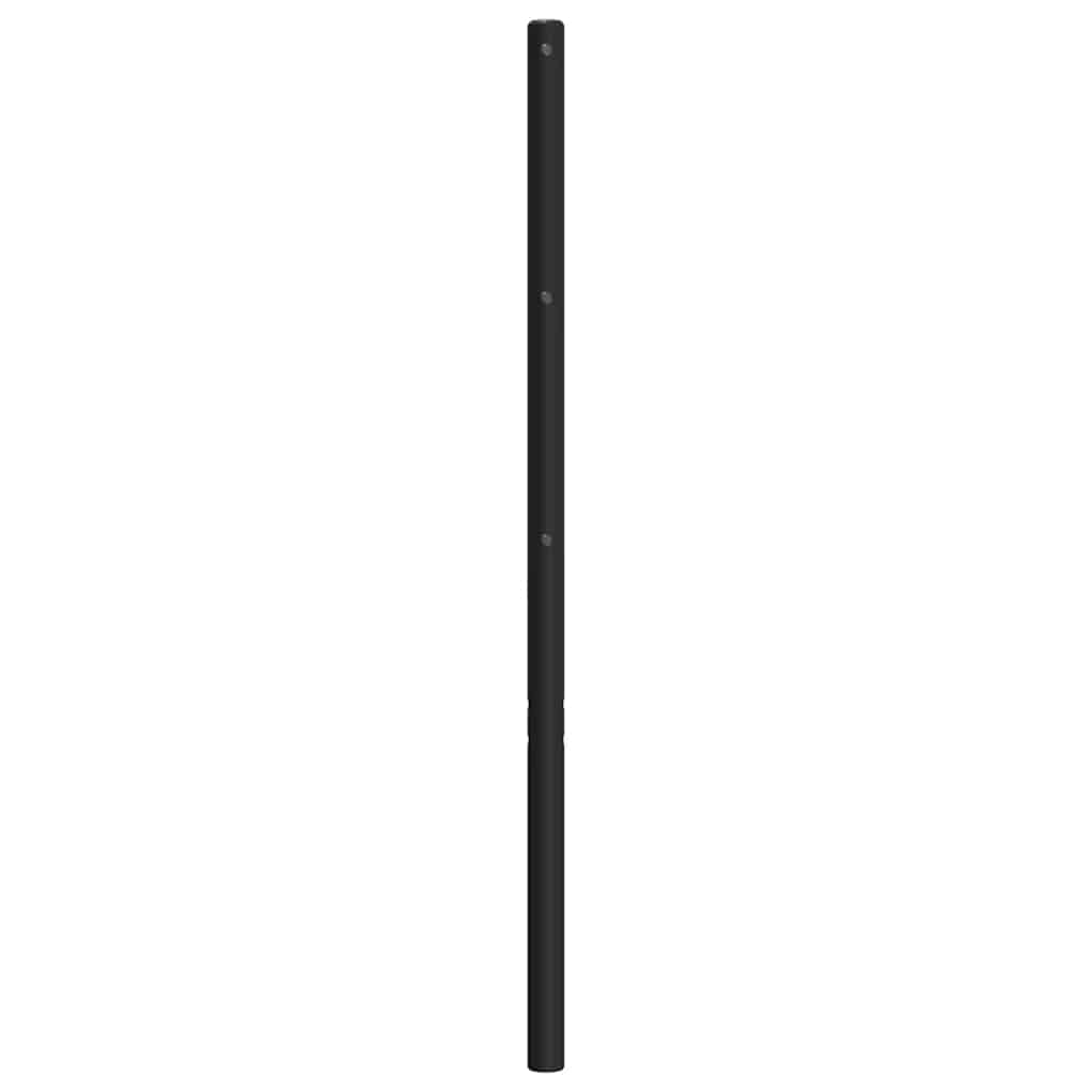 Vervangend hoofdbord 193 cm metaal zwart is nu te koop bij PeponiXL, paradijselijk wonen!